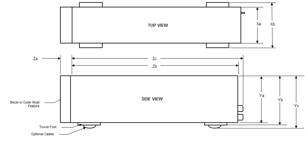 This image shows chassis dimension.