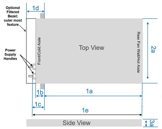 The image shows system dimensions.