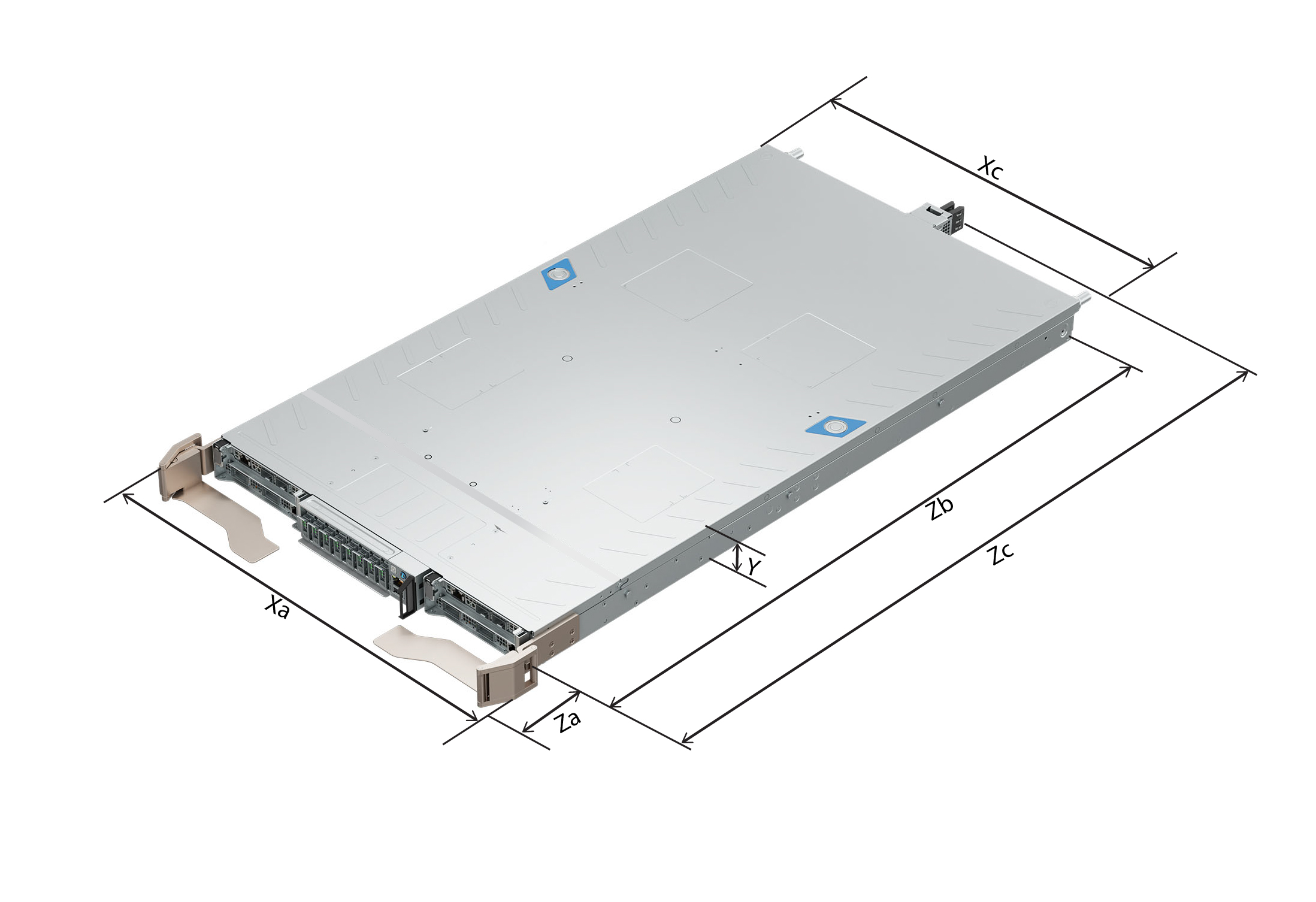 This image shows the dimensions of XE9712 system.