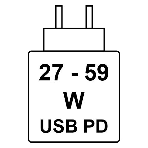 Pictogram for power charging requirements