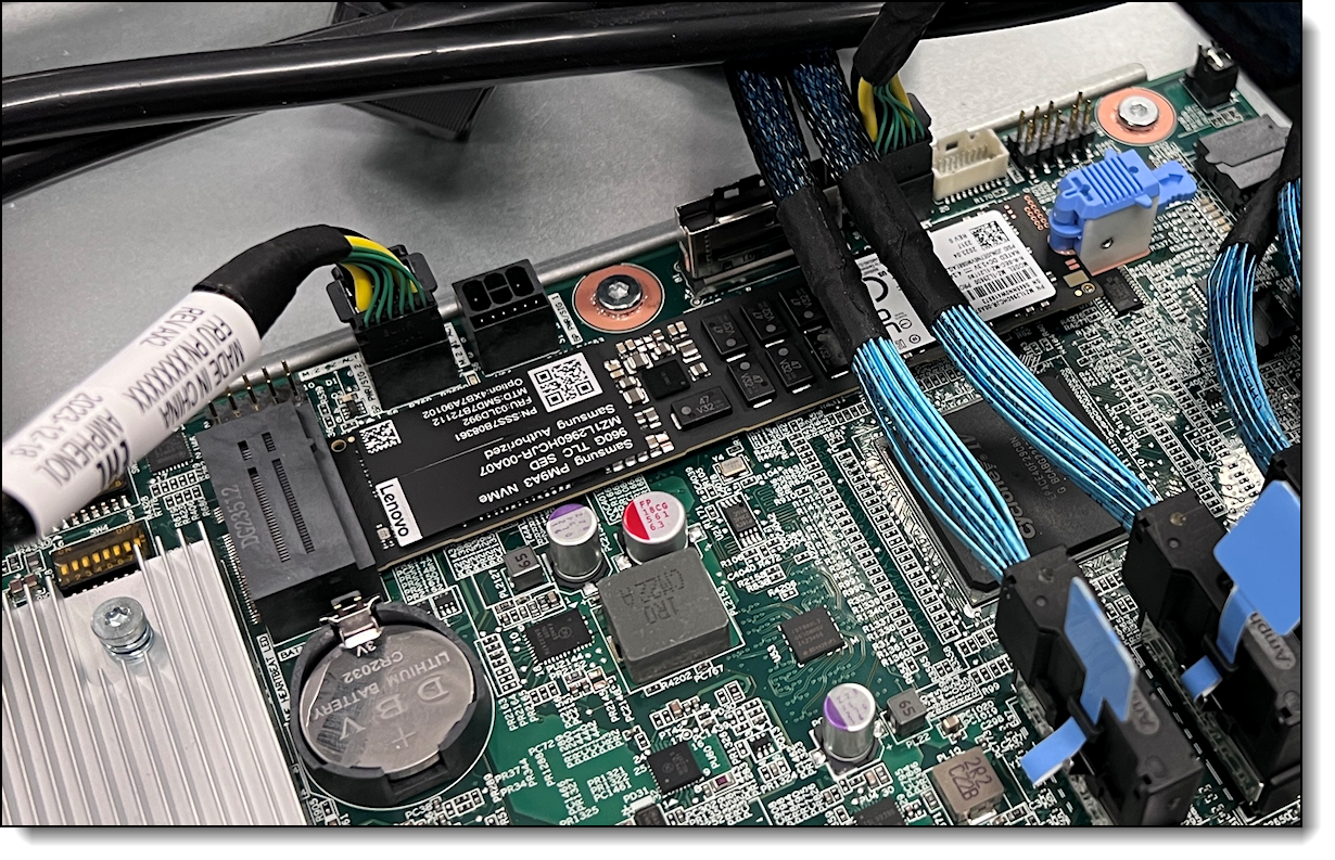 M.2 connector on the SR780a V3