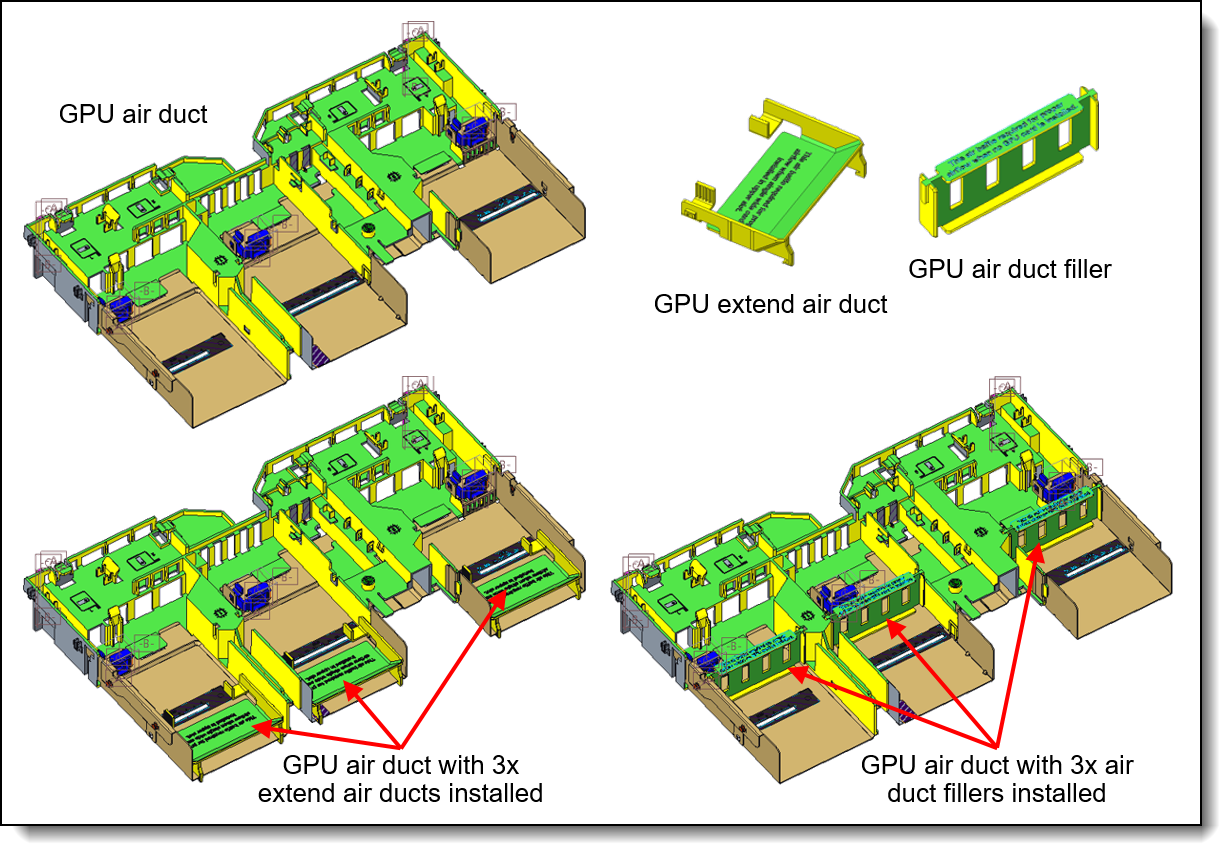 SR655 V3 GPU air duct