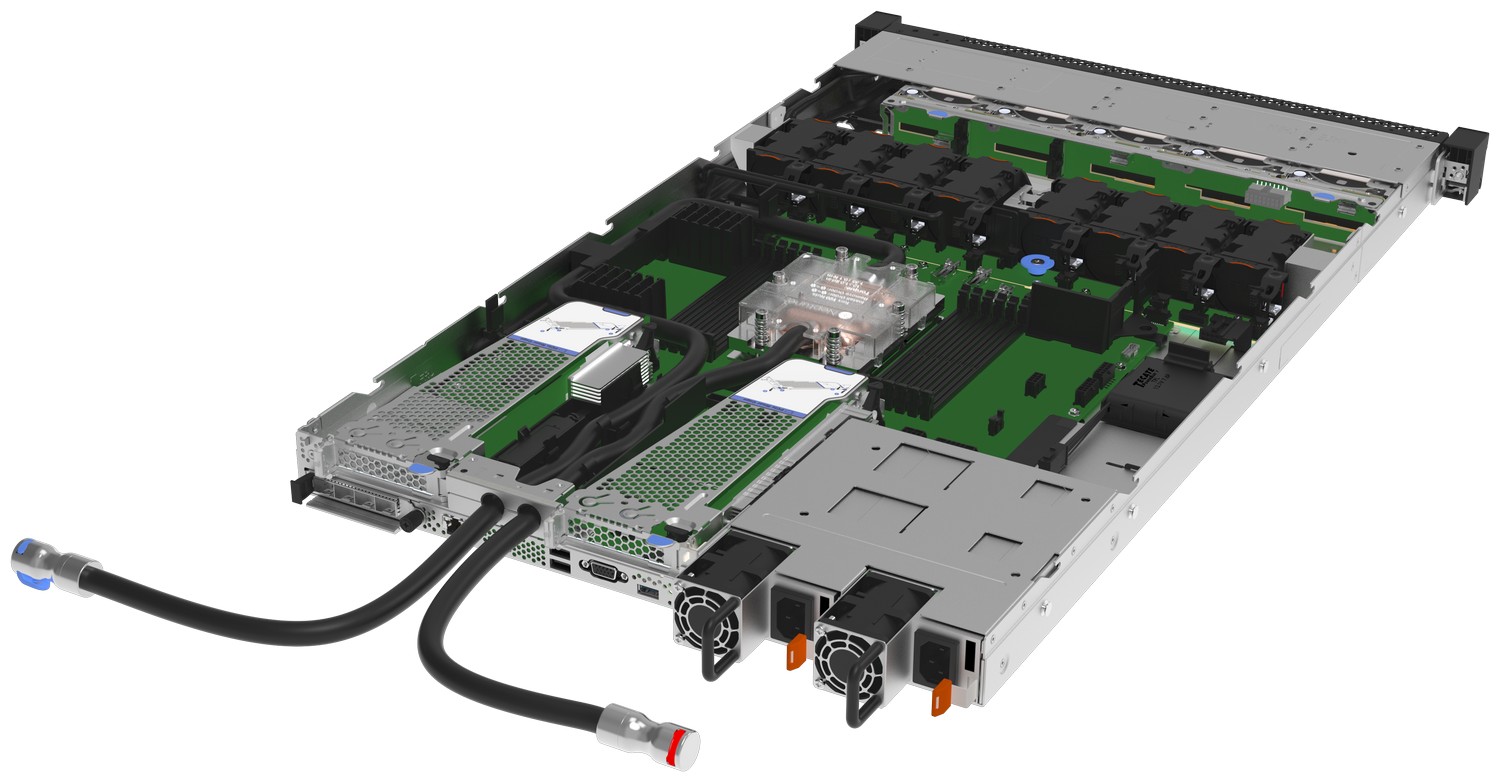 Lenovo Neptune Processor DWC Module installed in the SR635 V3