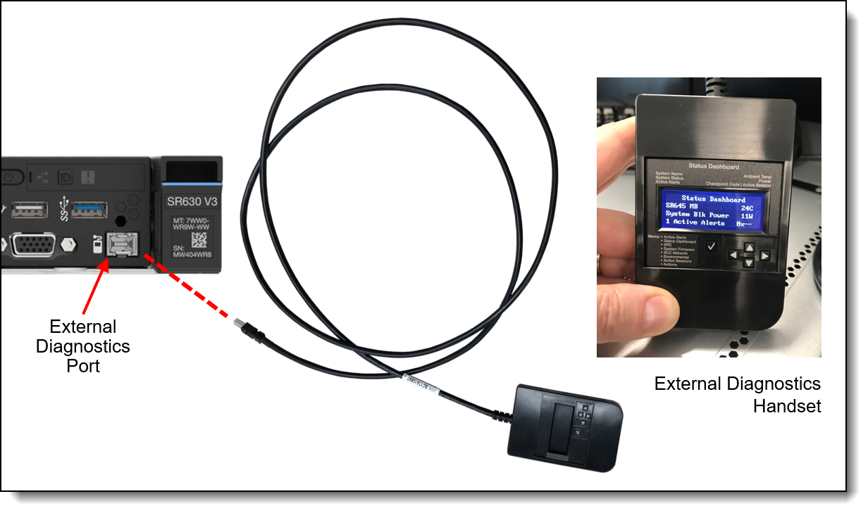 SR630 V3 External Diagnostics Handset