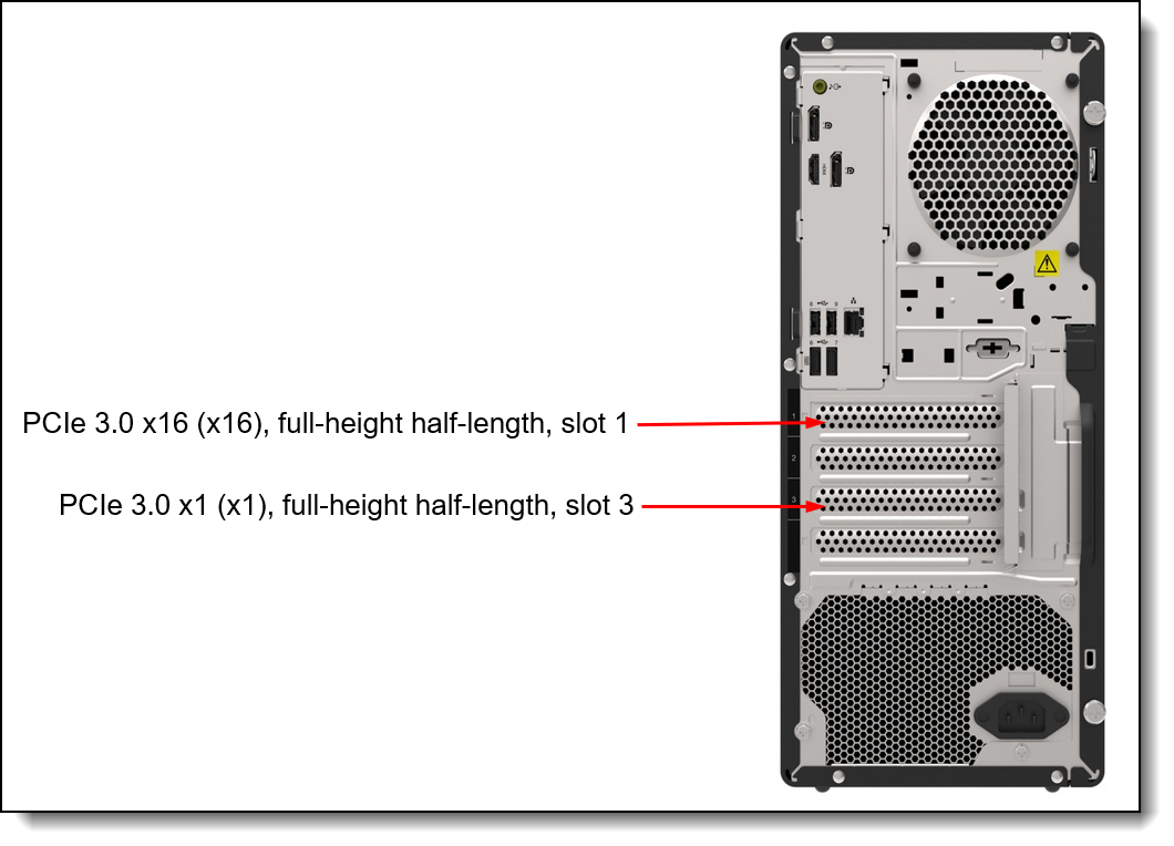 ThinkSystem ST45 V3 PCIe slots