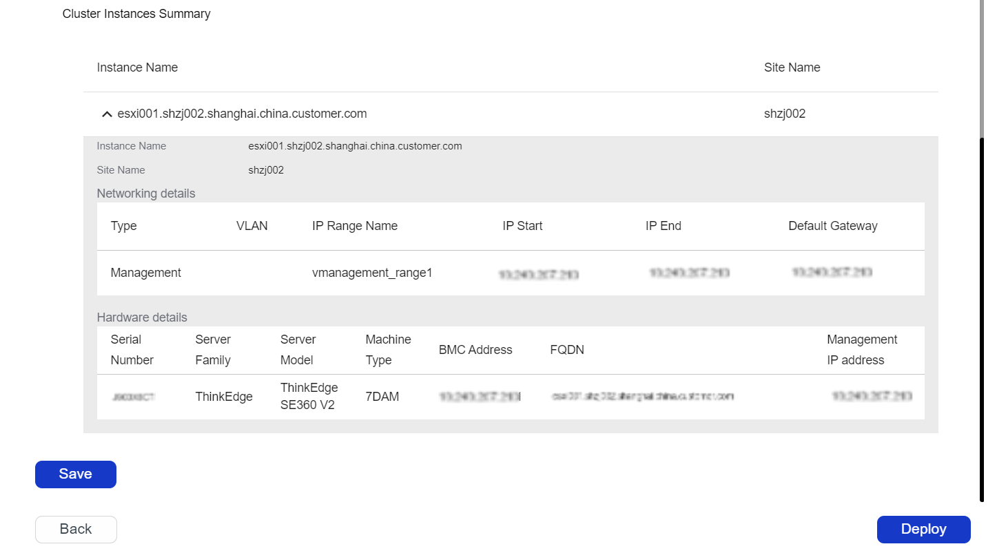 Instance creation, 2nd step – Meta-data population, IP address assignment and device selection details