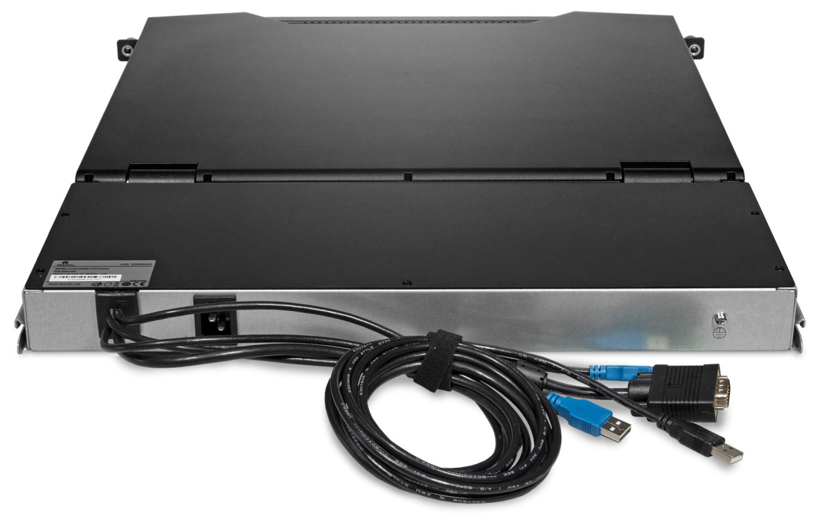 Rear of the ThinkSystem 18.5" LCD Console