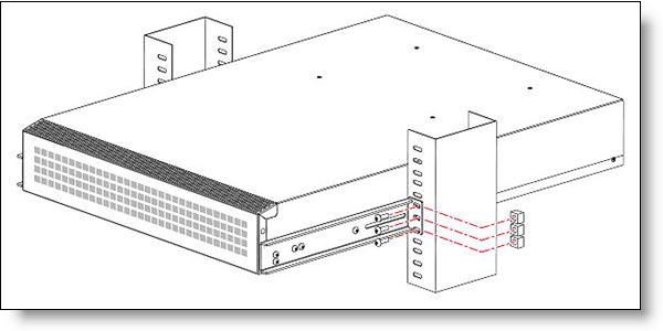 Lenovo DB610S Mid-mount (Telco) Rack Kit