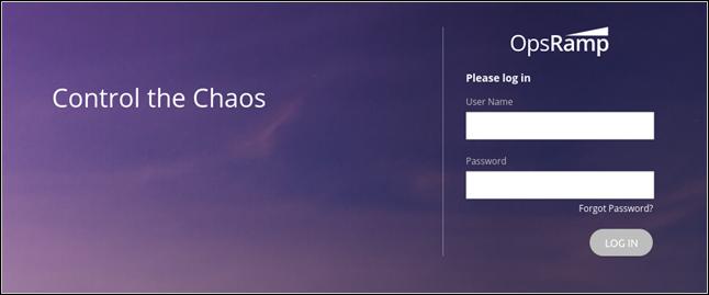 Log in to the platform