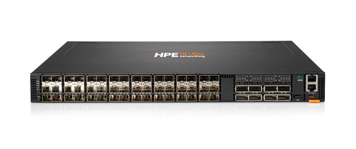 A black electronic device with many ports
Description automatically generated