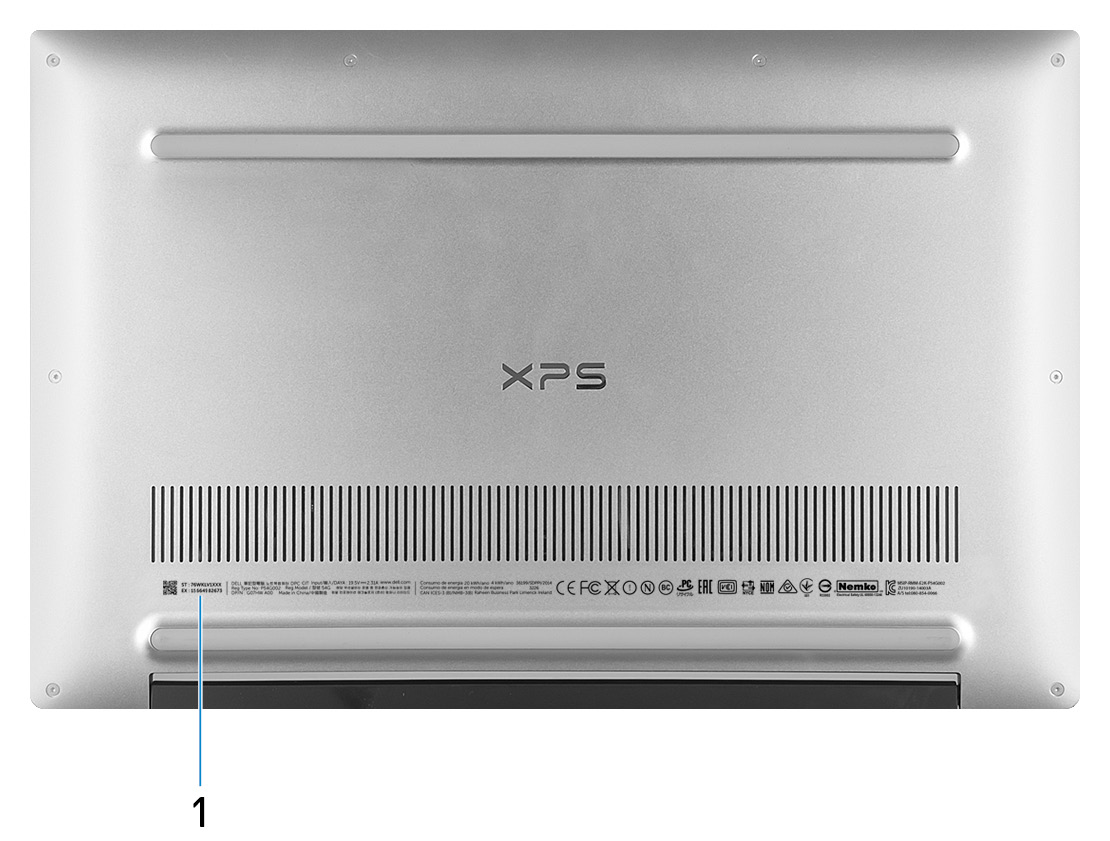 Image: Bottom view of the XPS 13 9370