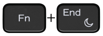 Image: Fn + End key