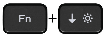 Image: Fn + down key
