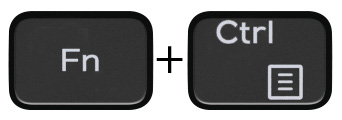 Image: Fn + Ctrl key