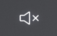 Mute volume symbol