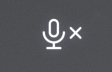 Microphone mute symbol