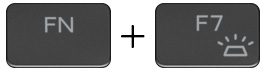 Image: fn + F7