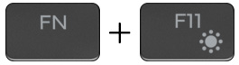 Image: fn + F11