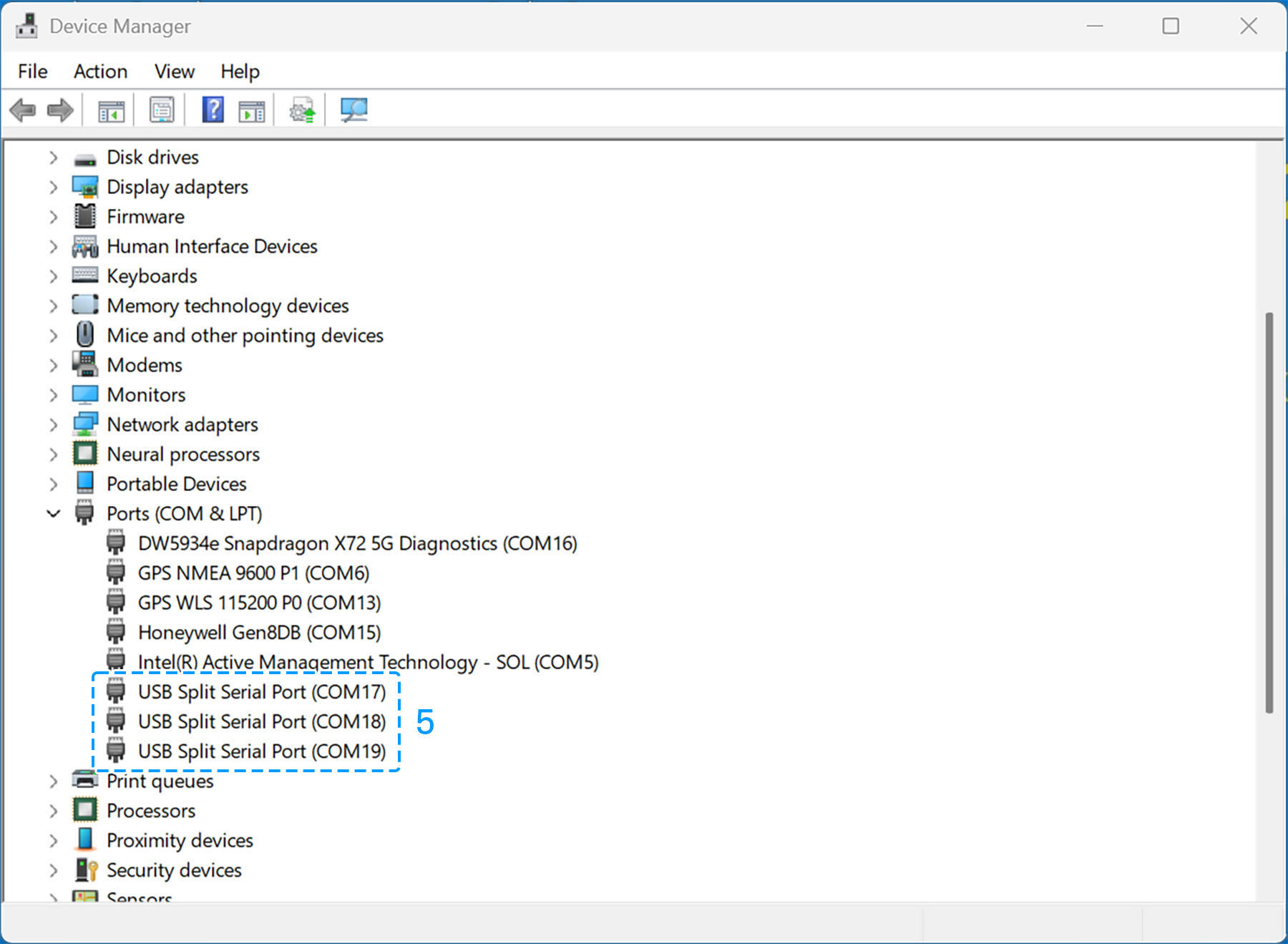 NMEA split ports