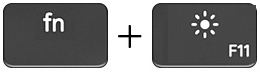 Image: fn + F11