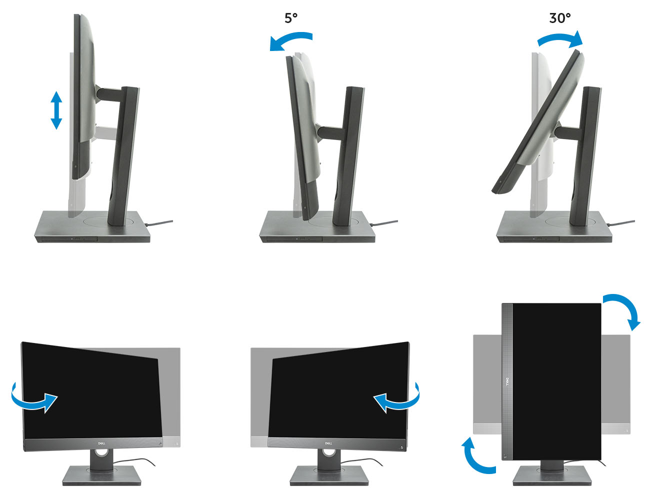 Height Adjustable Stand with Optical Disk Drive position