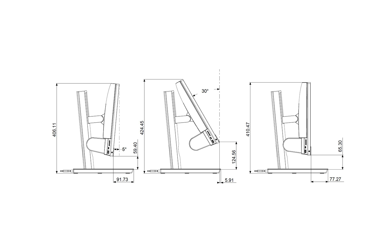 OptiPlex 3280 All-in-One—Height Adjustable Stand with Optical Disk Drive