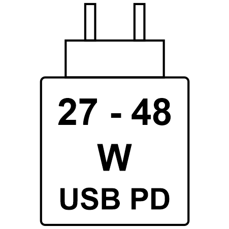 Pictogram for power charging requirements