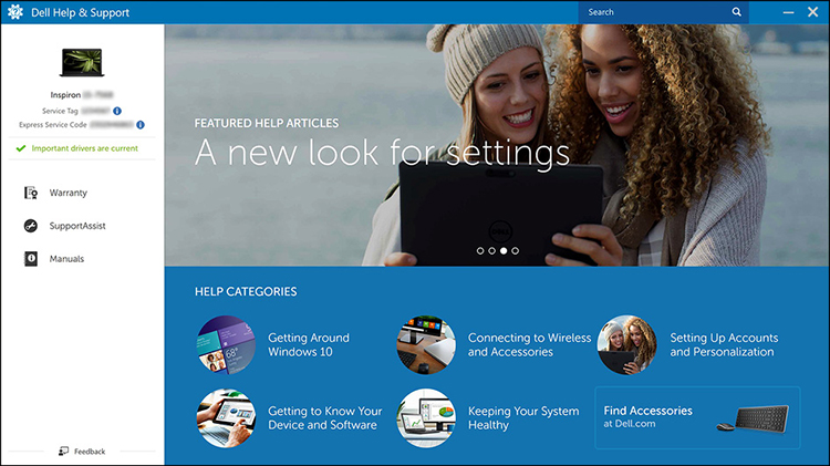 Image: Dell Help & Support
