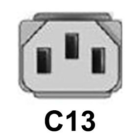 This image shows the C13 power cord