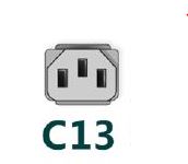 This image shows the C13 power connector