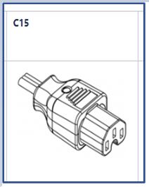 This image shows the C15 power connector
