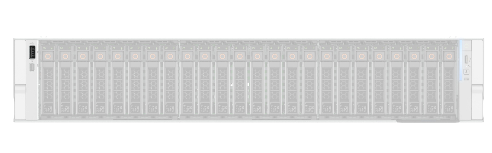 This image shows the front USB port
