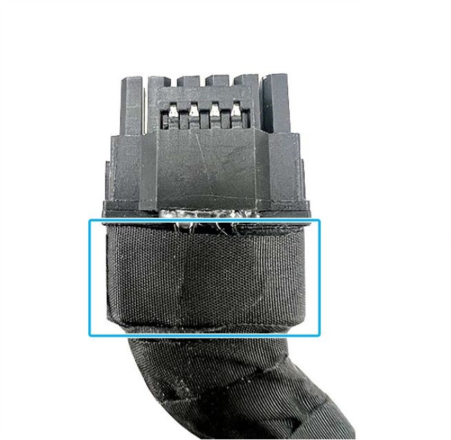 Cable with the extended soldering supports L40S, H100, H200, and RTX Pro 6000 DW GPU