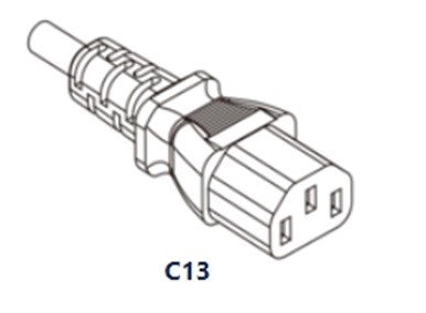 This image shows the C13 power connector