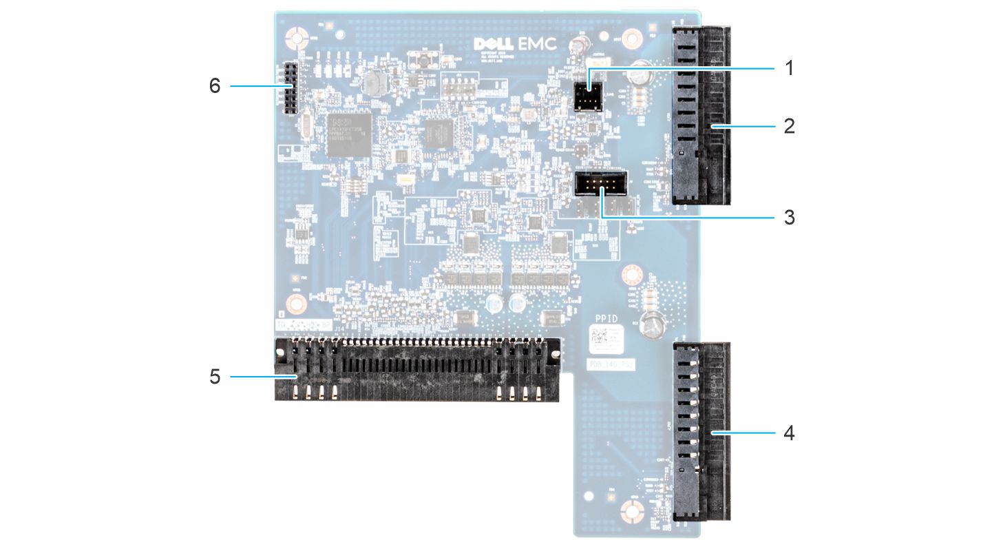 This image shows the PDB/chassis management board