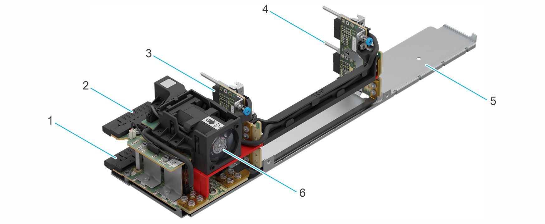 This image shows the power module assembly.