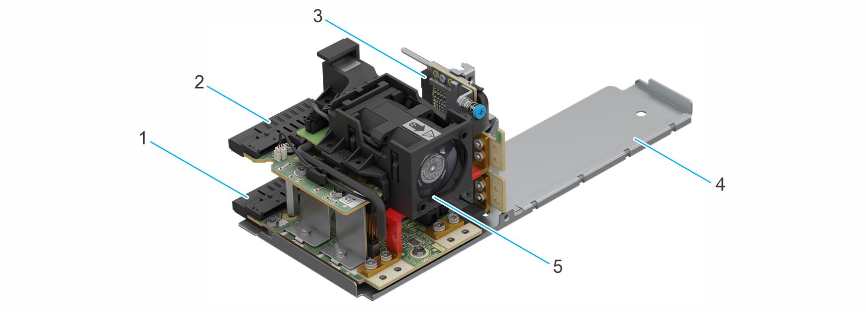 This image shows the power module assembly.
