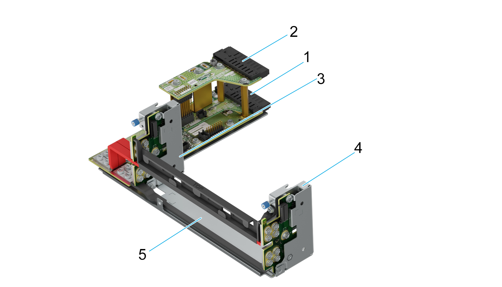 This image shows the power module assembly.