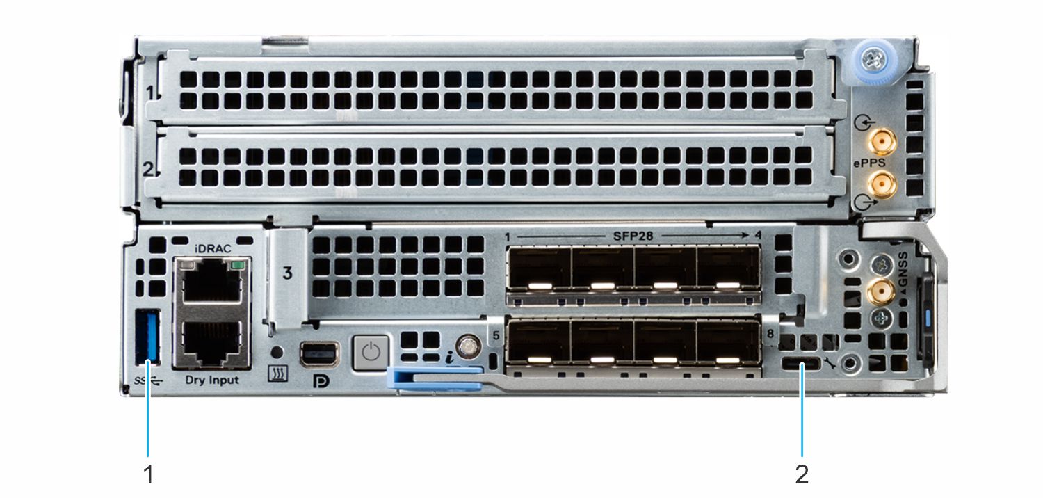 This image shows USB Ports and connectors