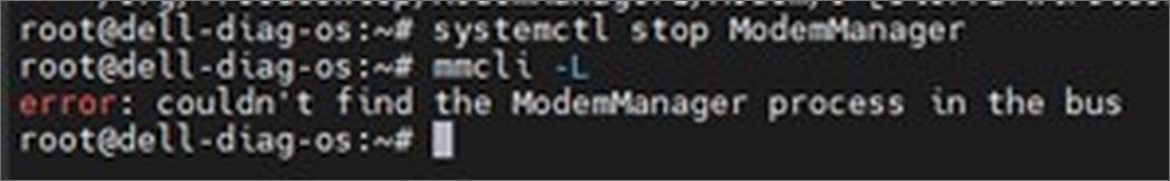 Stop the modem manager