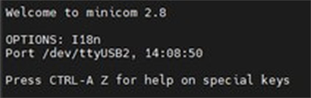 Open minicom