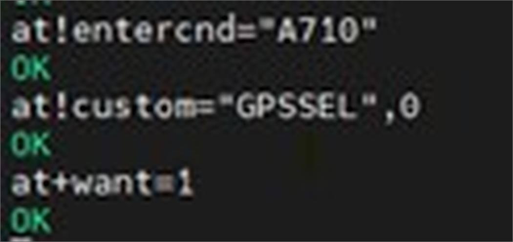 Active GPS antenna commands