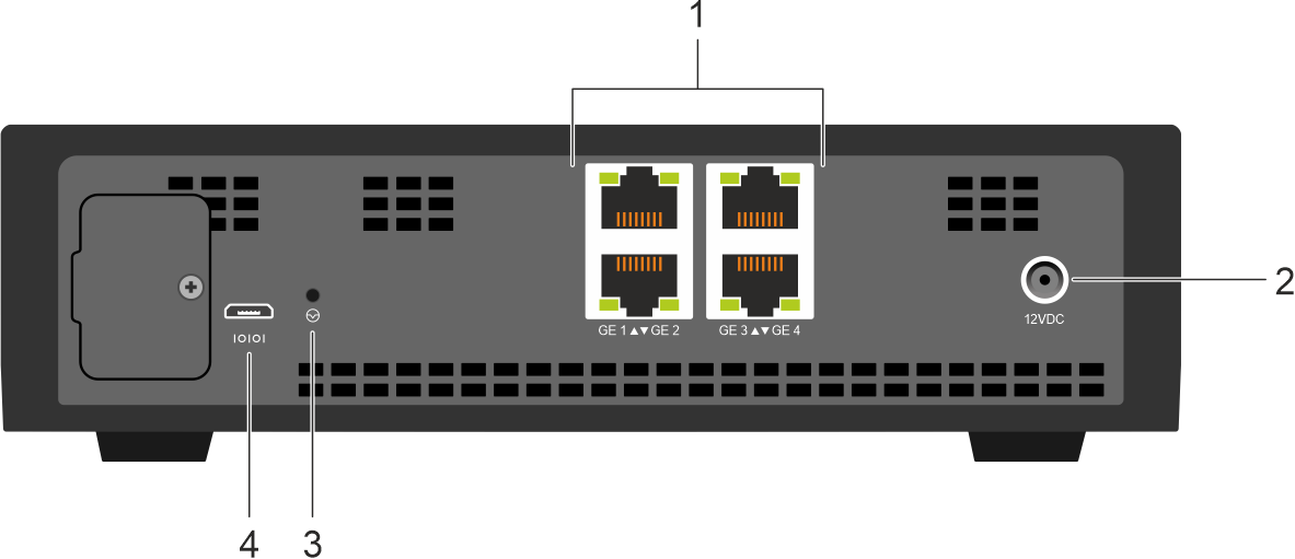VEP1420 rear view (with port cover)