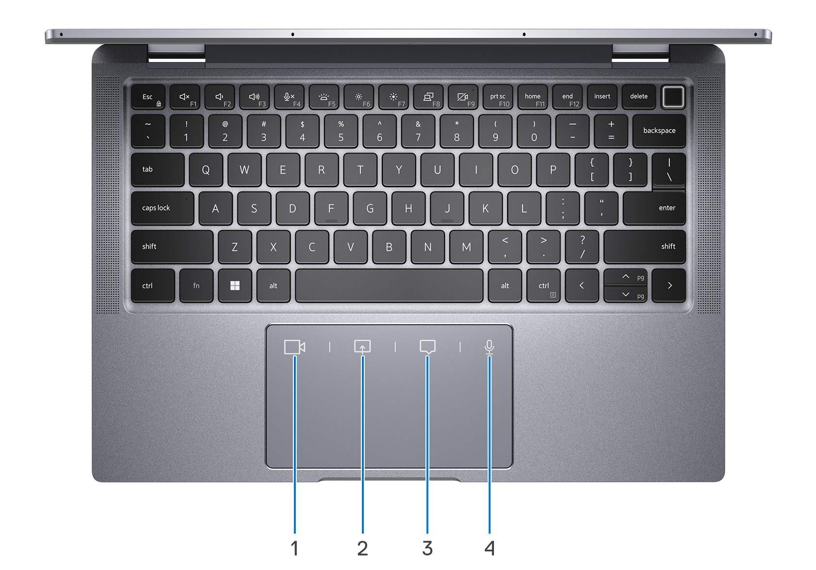 Collaboration touchpad buttons