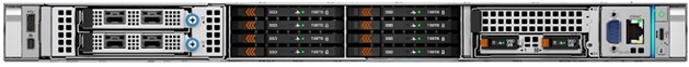 This image shows the Front I/O configurations for R670 system. .