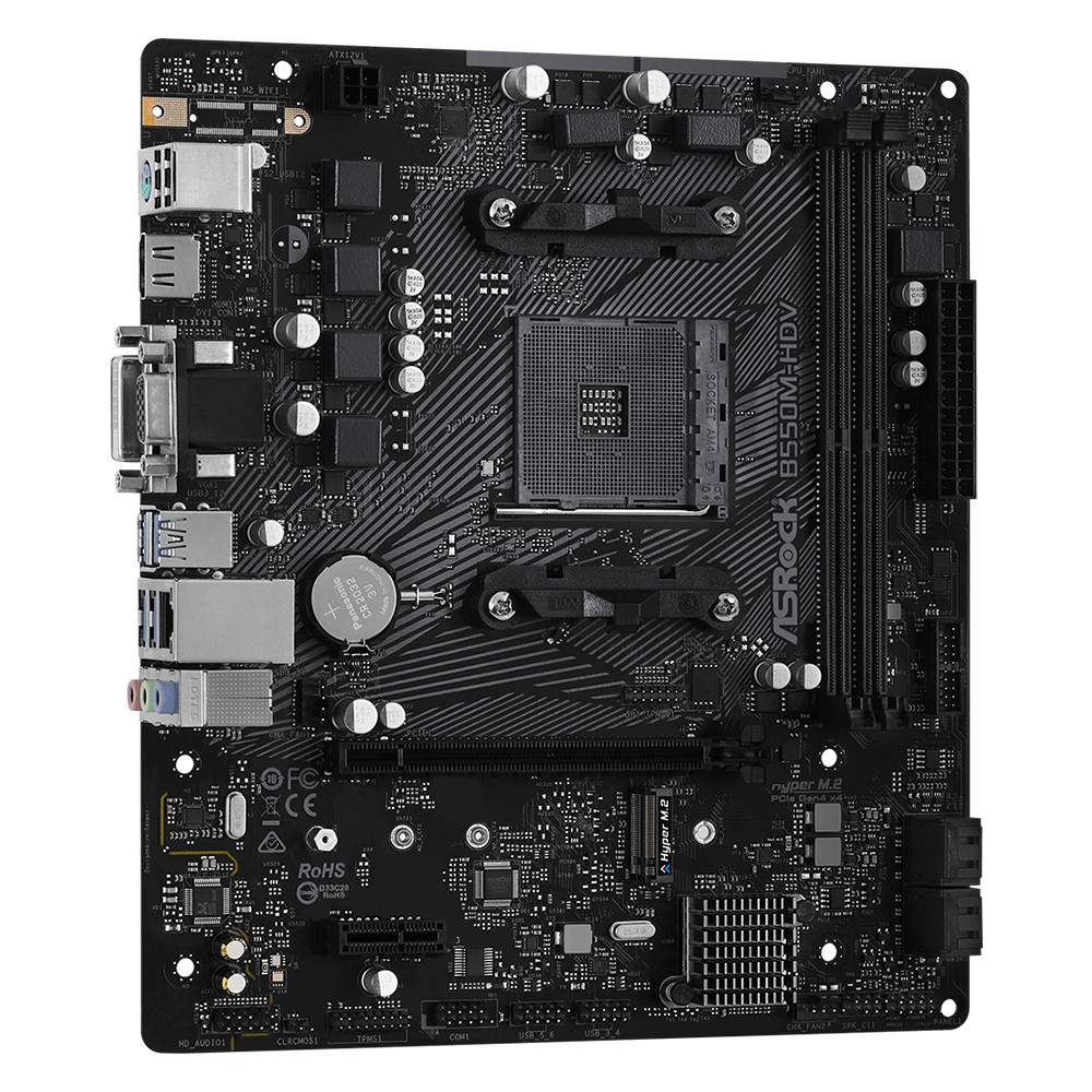 Материнская плата ASRock B550M-HDV DDR4 Micro-ATX, AMD AM4 - миниатюра 8