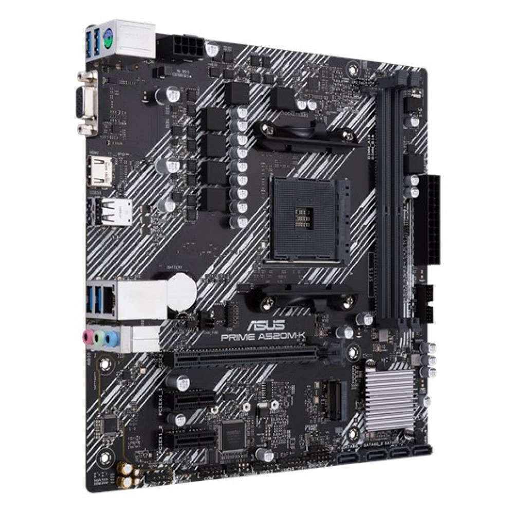 Материнская плата Asus PRIME A520M-K DDR4 Micro-ATX, AMD AM4 - миниатюра 9