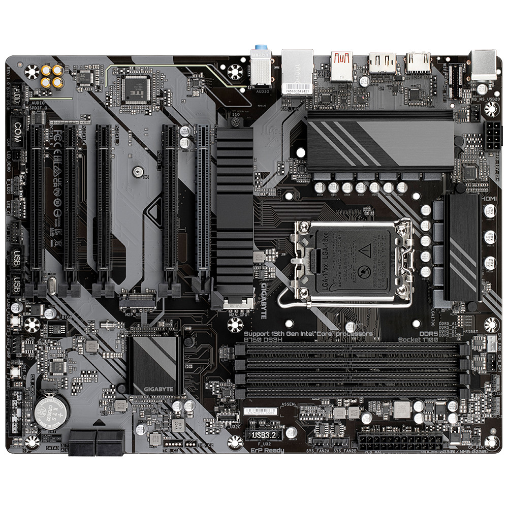 Материнская плата Gigabyte B760 DS3H DDR5 ATX, LGA 1700 - миниатюра 6