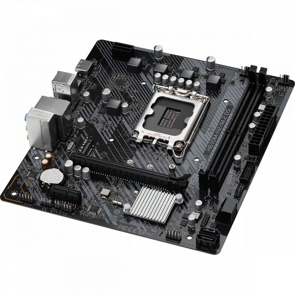 Материнская плата ASRock H610M-H2/M.2 D5 DDR5 Micro-ATX, LGA 1700 - миниатюра 7