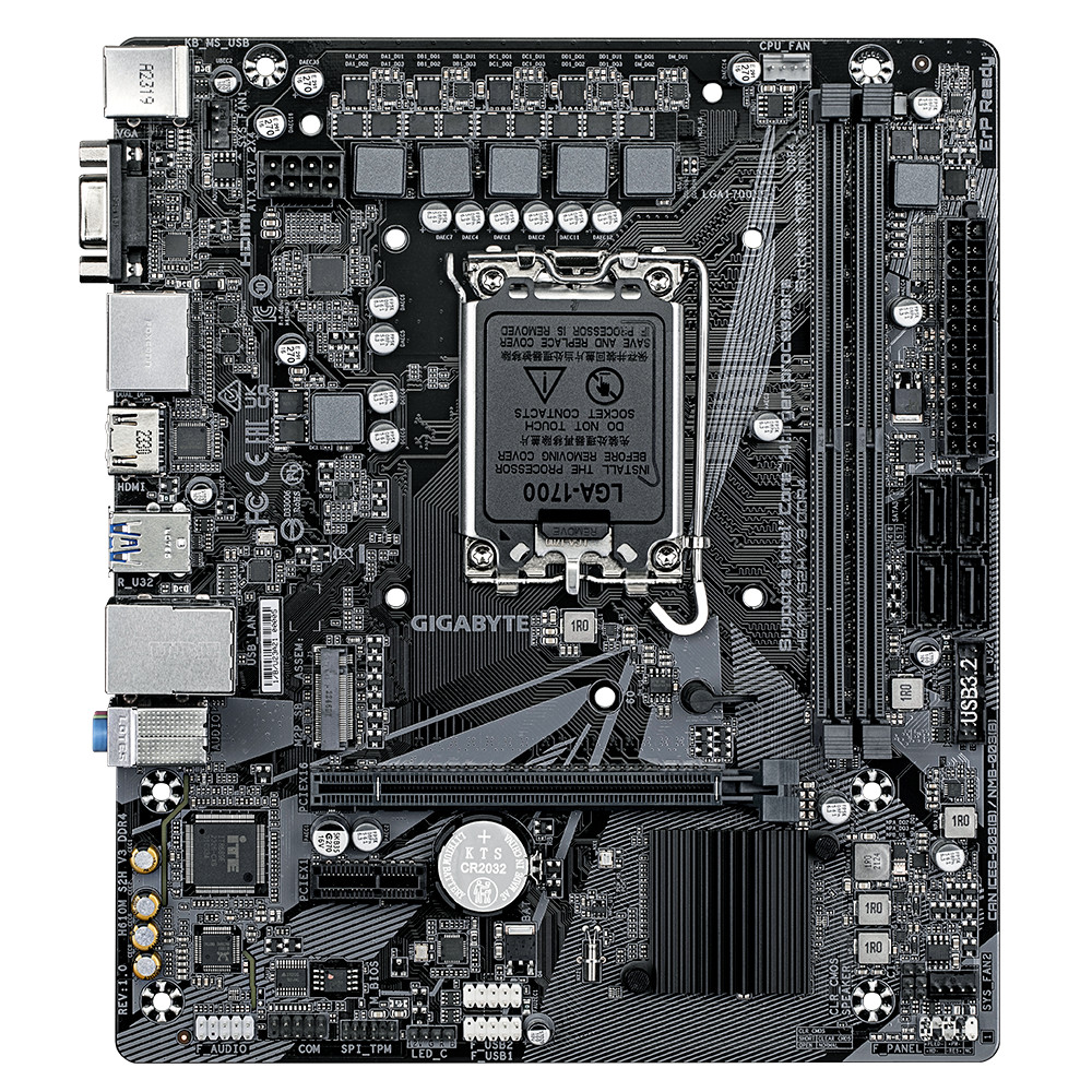 Материнская плата Gigabyte H610M S2H V3 DDR4 rev. 1.0 Micro-ATX, LGA 1700 - миниатюра 8